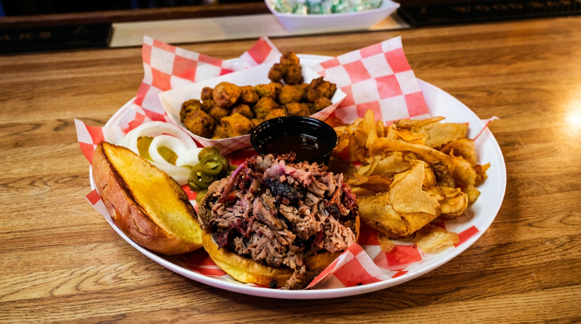 Wagyu brisket, ribs, wings — all smoked fresh