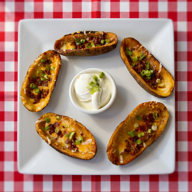 Texas-Sized Potato Skins.